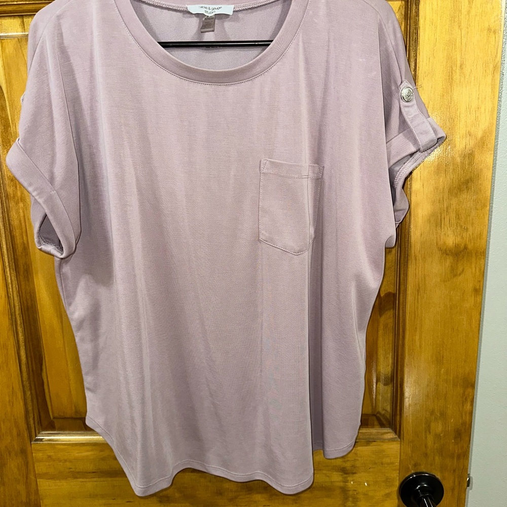Cable & Gauge Mauve Short Sleeve Tee